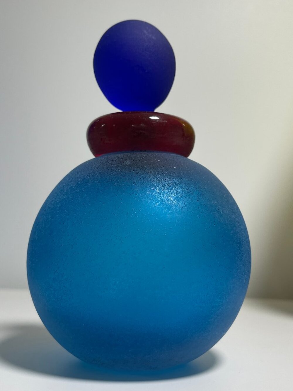 Murano by Franco Moretti Glass Bottle with glass stopper